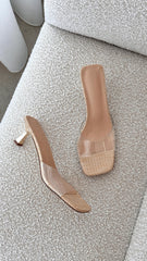 Topaz Heel - Natural Raffia