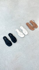 Kendall Sandal - Bone Leather