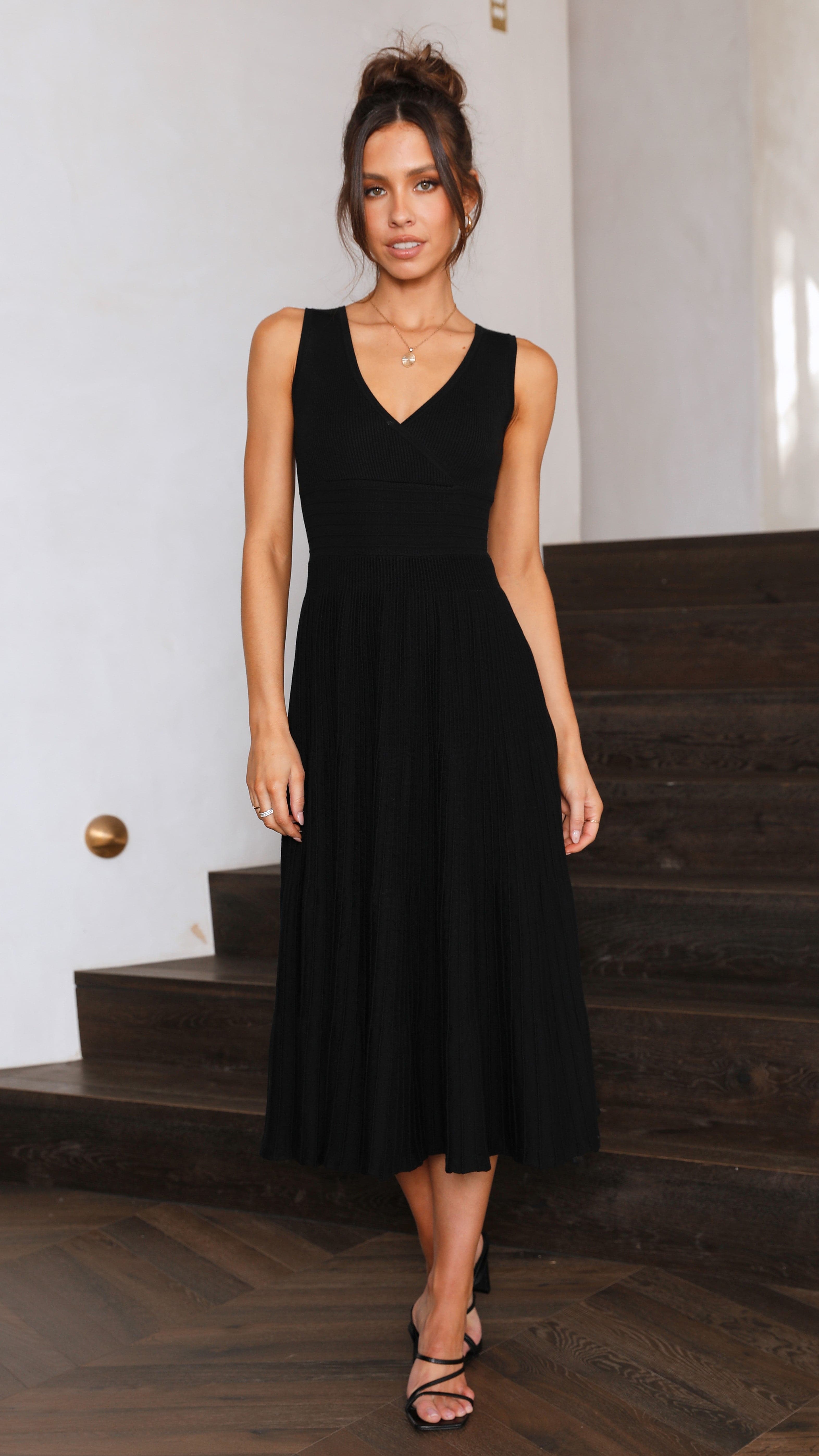 Jayde Knit Dress - Black