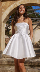 Valentina Mini Dress - White