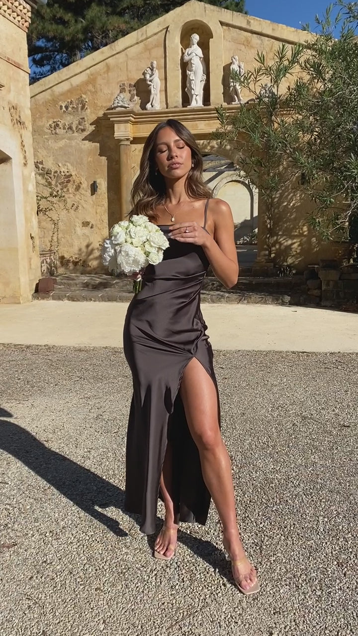 Ilana Maxi Dress - Espresso