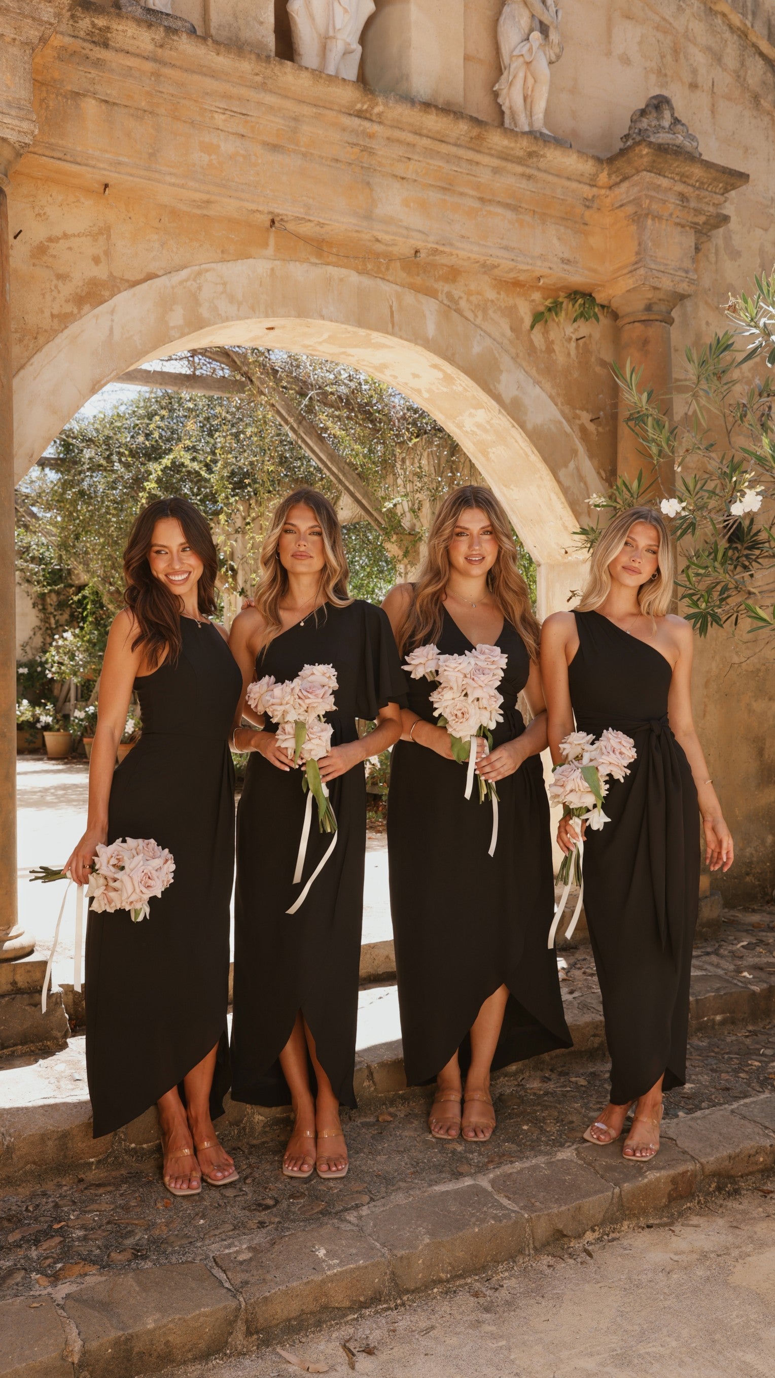 Pamela V Neck Maxi Dress - Black